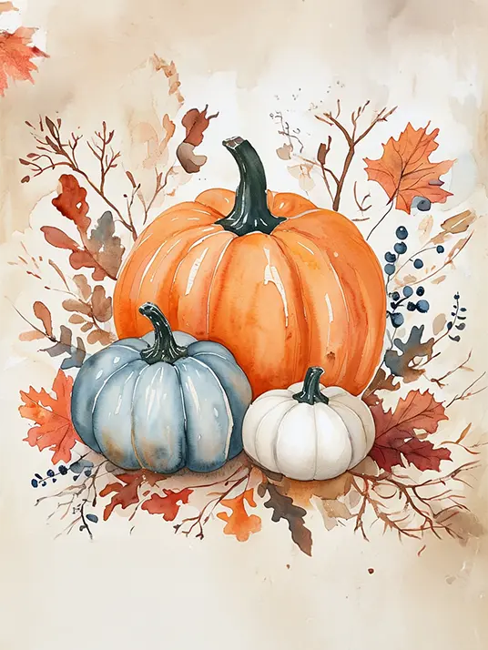 1 Rustic autumn pumpkins
