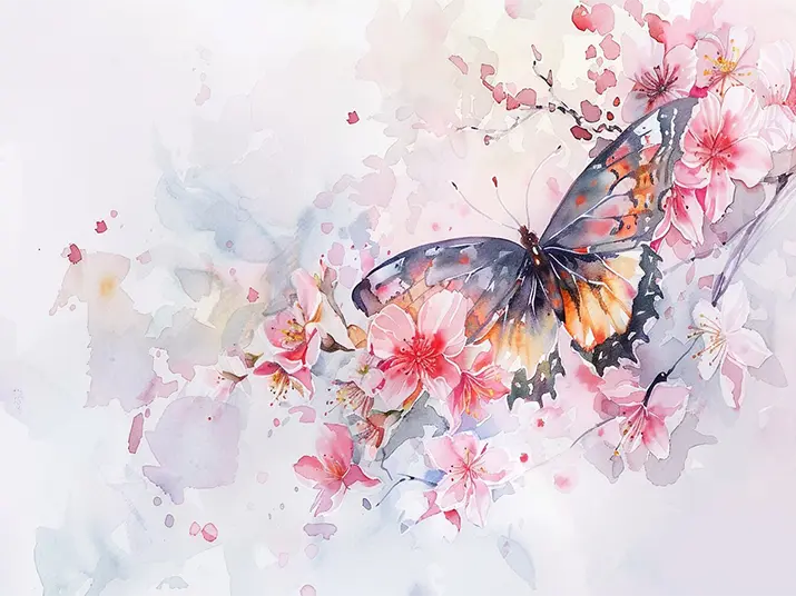 1 Watercolor butterfly