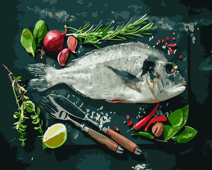 Slow Fish Arrives in Genoa with the Best of the Sea Painting