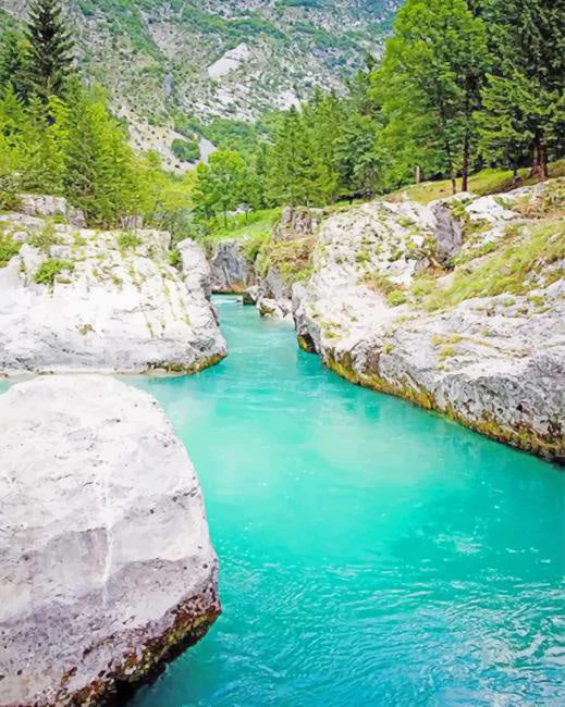 Amazing river in Slovenia