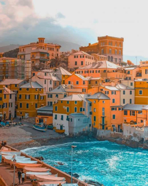 Boccadasse beach Italy