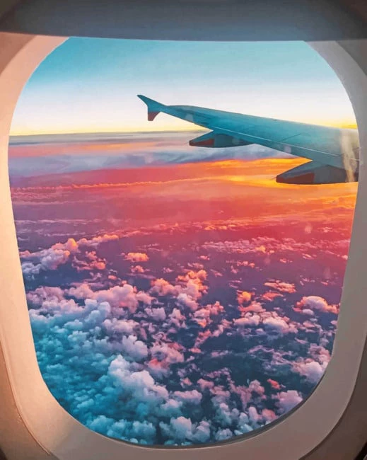 Aeroplane cloud view