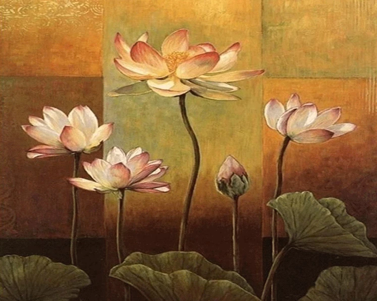 Lotus Flowers - DIY Painting