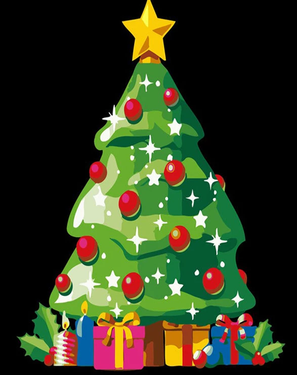 Christmas tree illustration