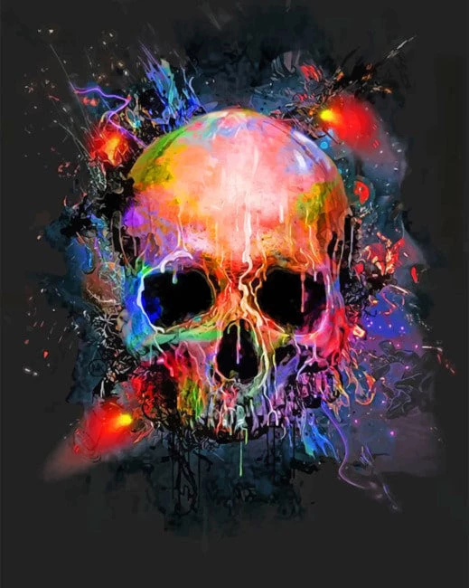 Splatter skull