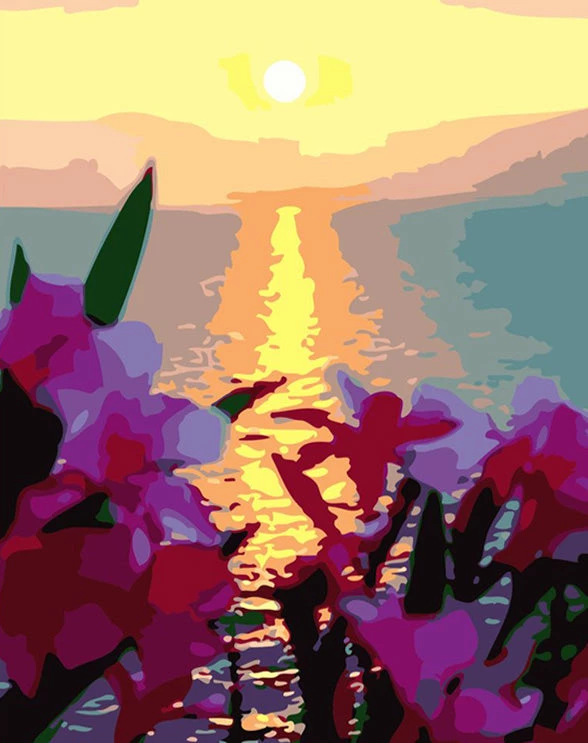 5d DIY landscape sea sunset