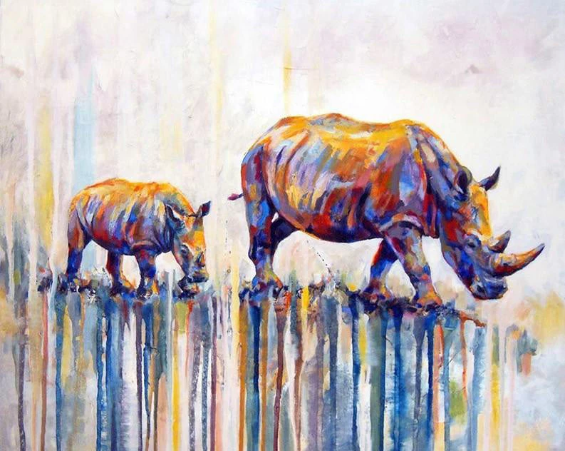 Abstract rhino