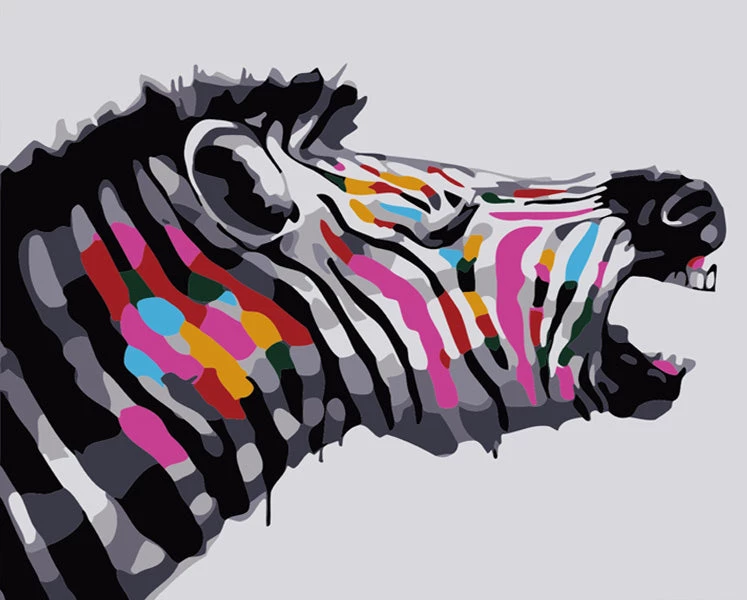 Abstract zebra