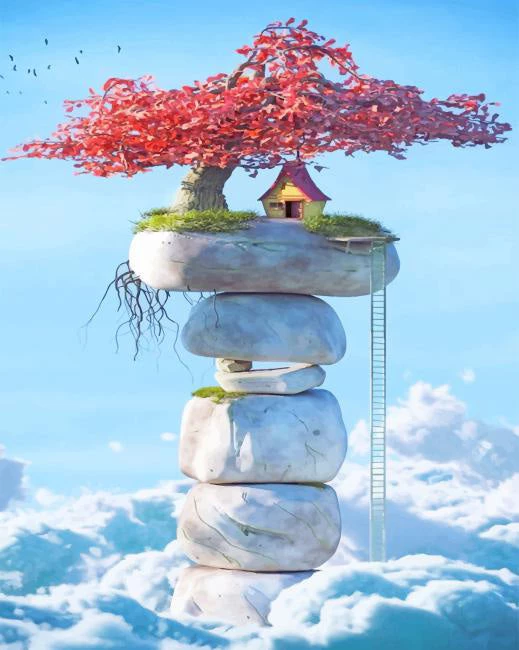 Fantasy island rock balance