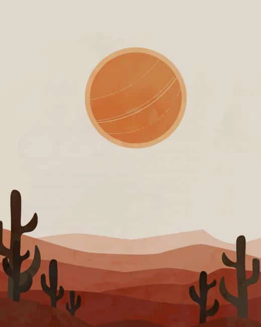 Aesthetic desert art