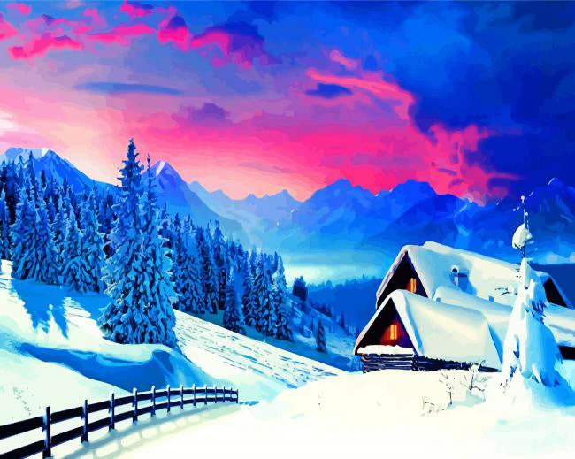 Beautiful winter scene