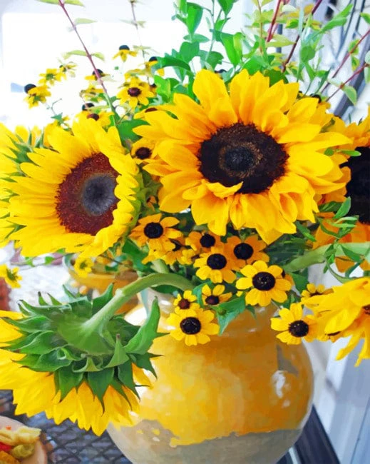 Aesthetic sunflowers