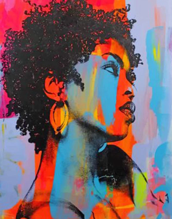 Colorful Woman Art