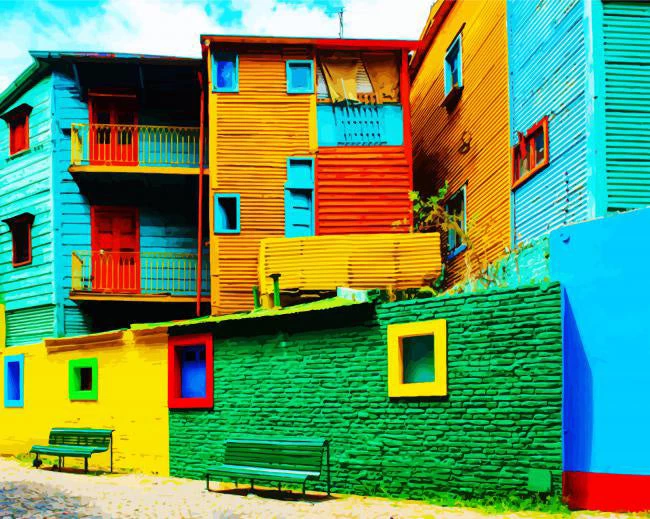 Colorful buildings caminito