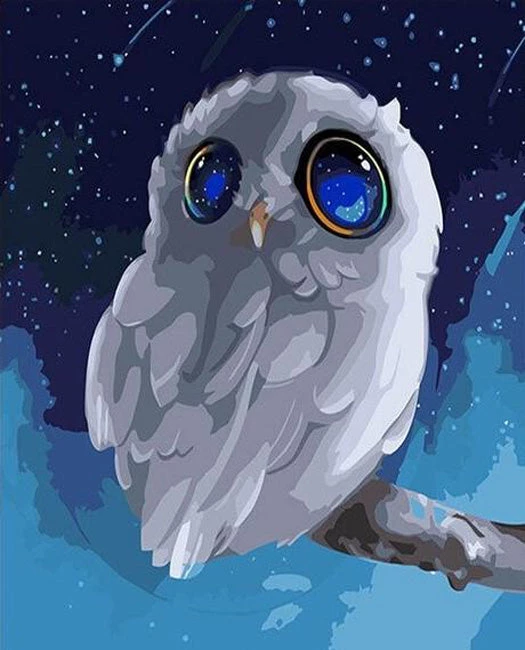 Watercolors night owl