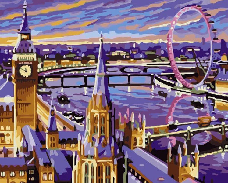 London Large Painting by Numbers