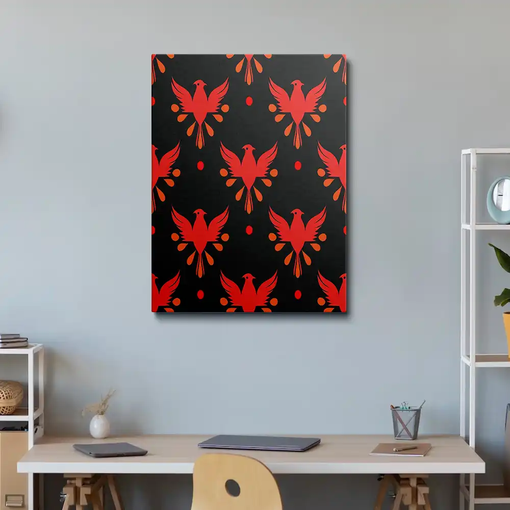 2 Phoenix bird painting
