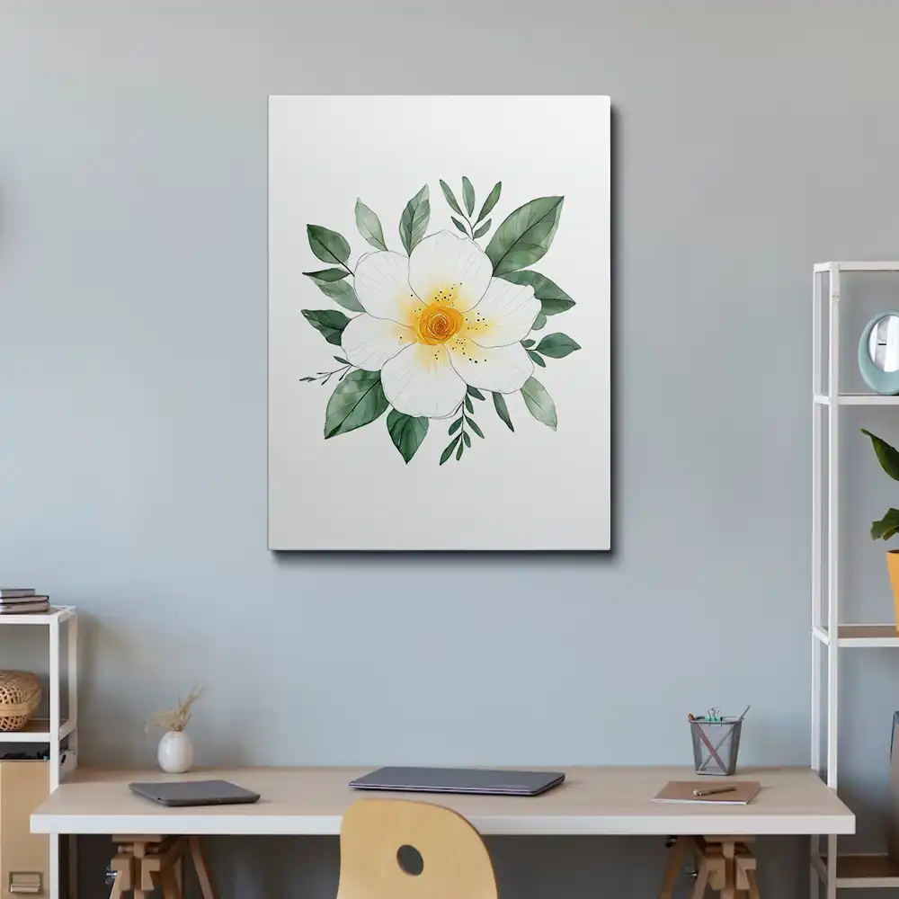 2 Elegant white flower