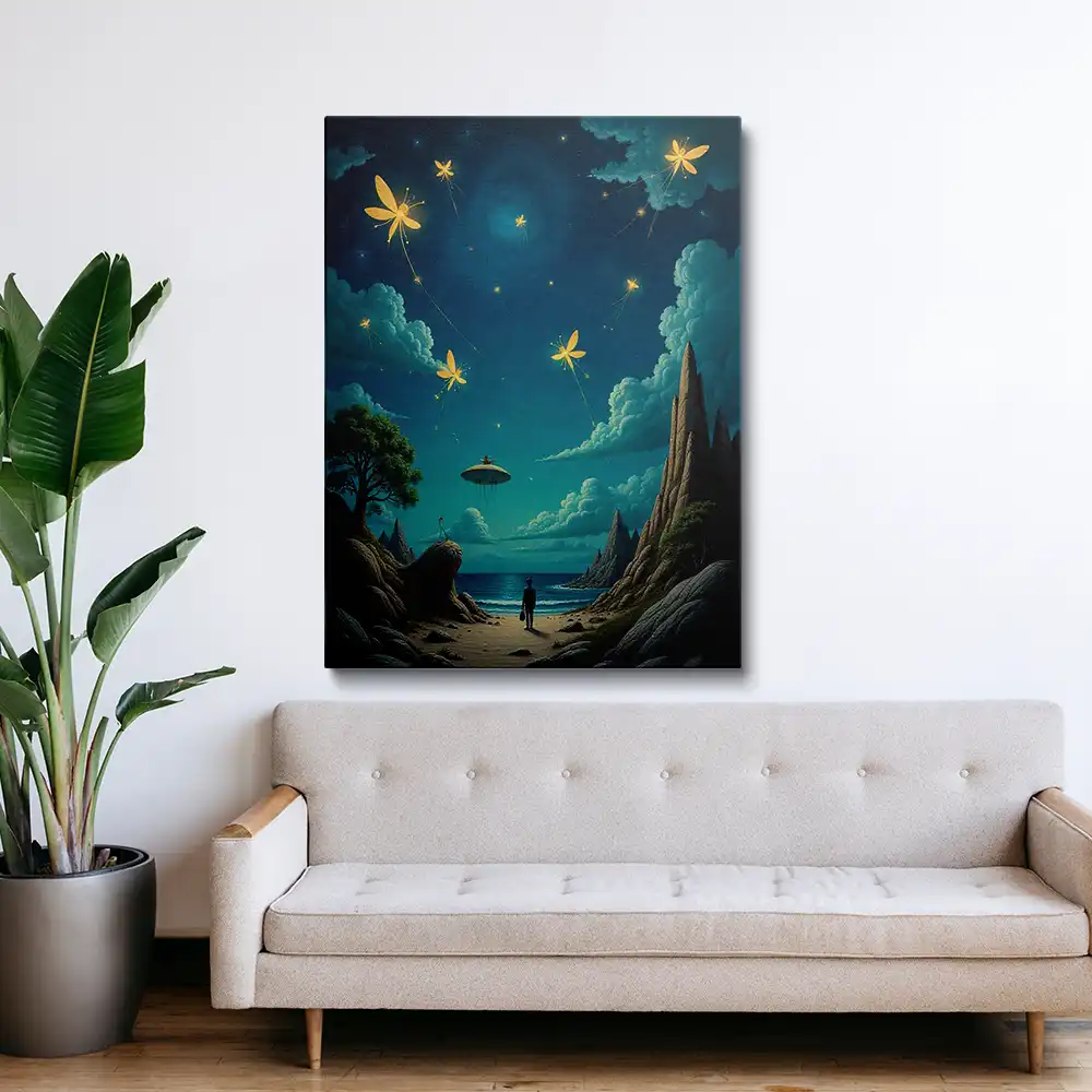 2 Painting of fireflies