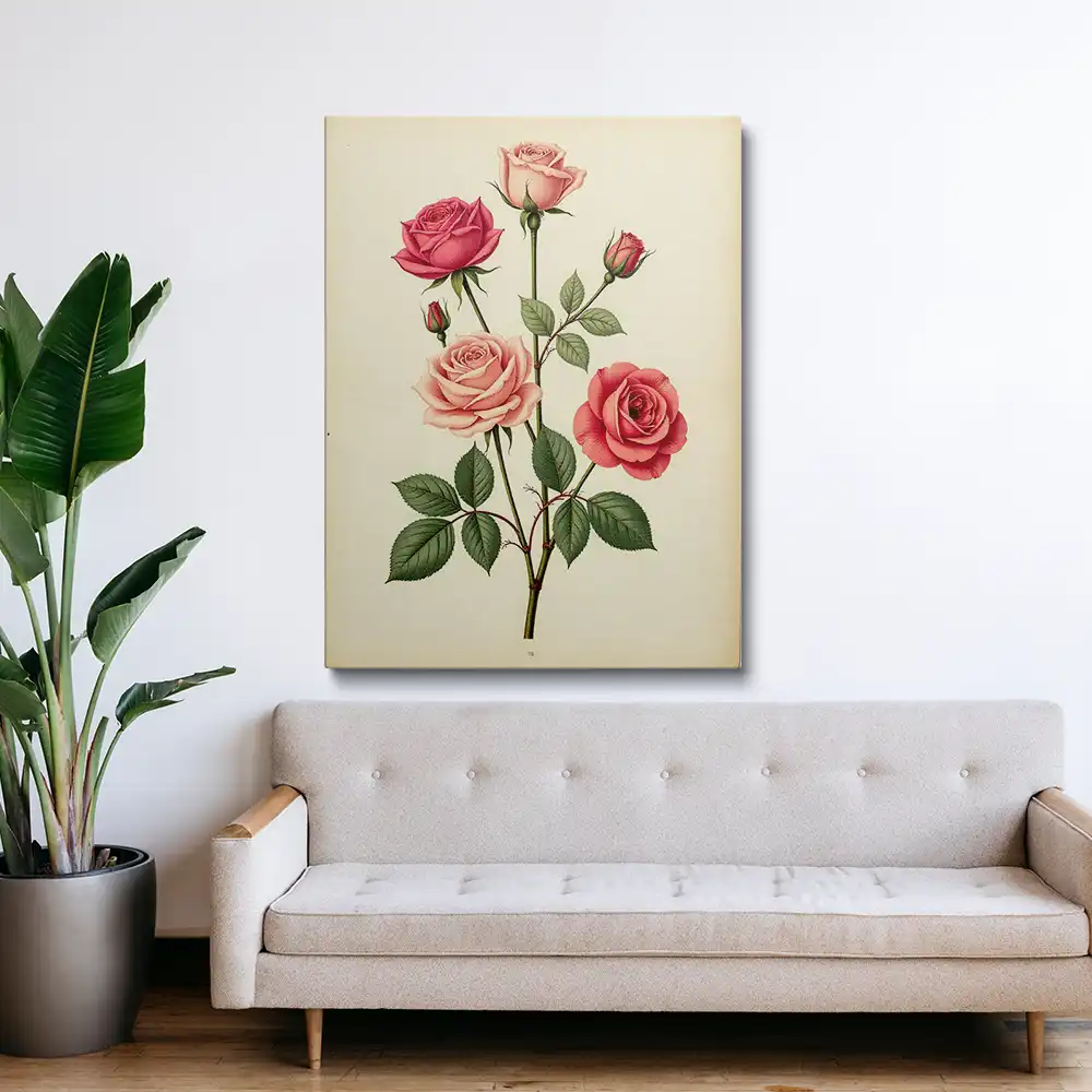 2 Rose watercolor painting