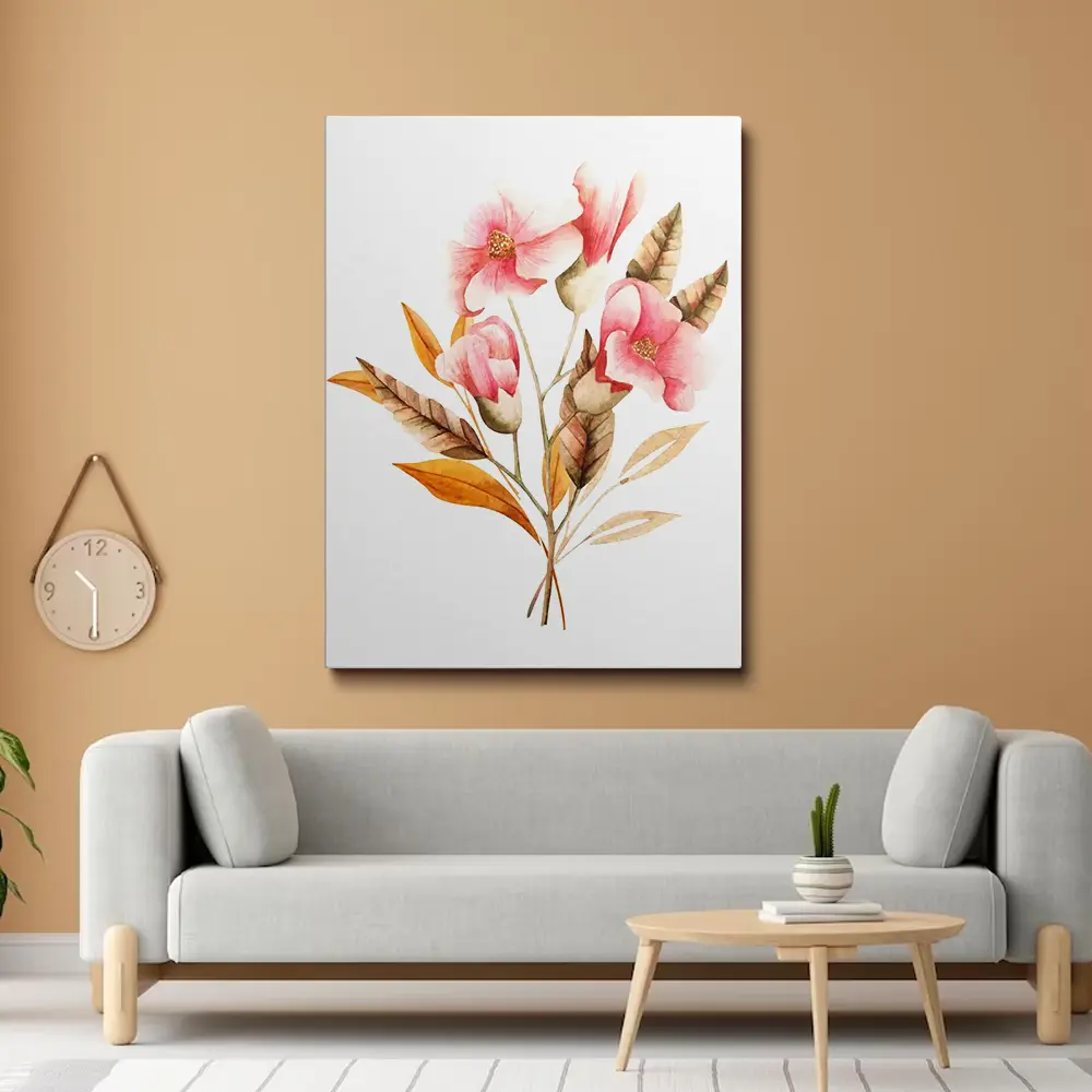 3 Watercolor painting flowers