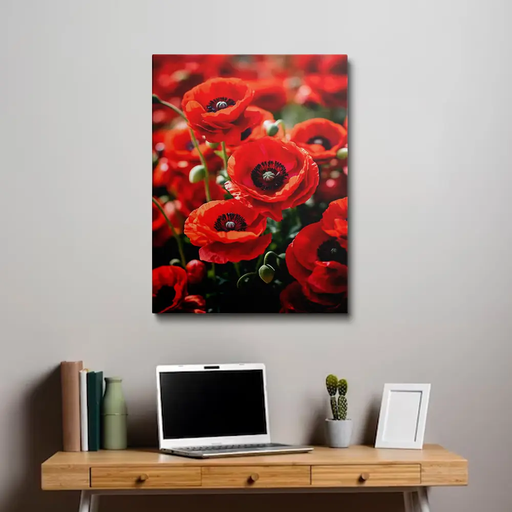 3 Painting poppies