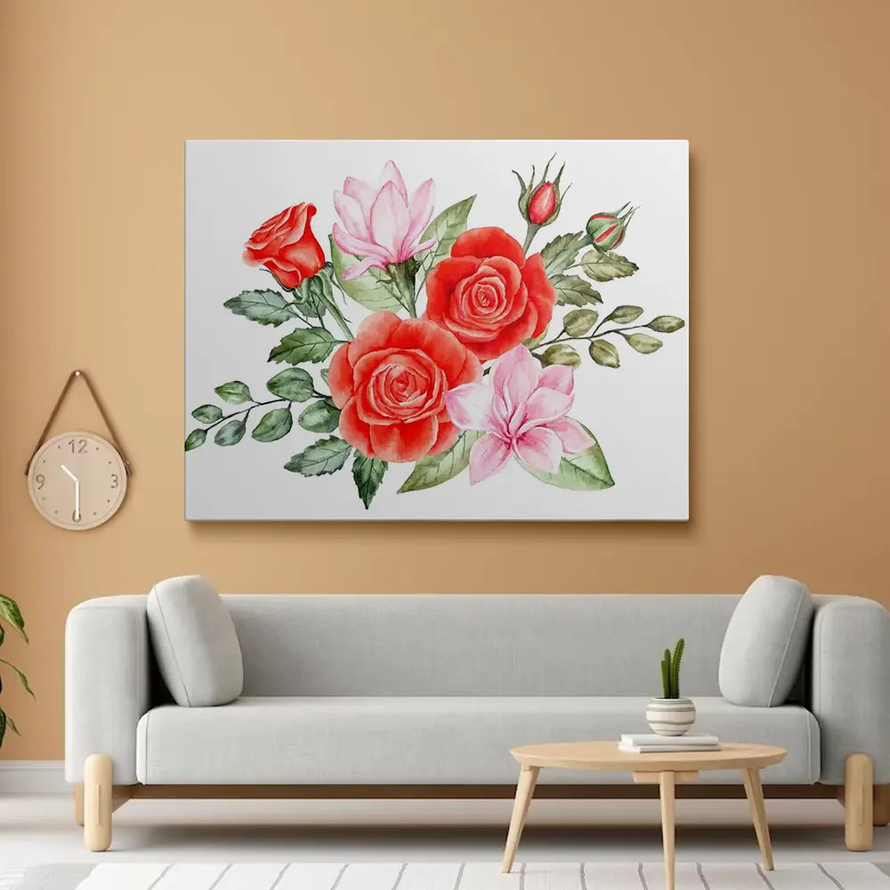 3 Painting roses watercolor
