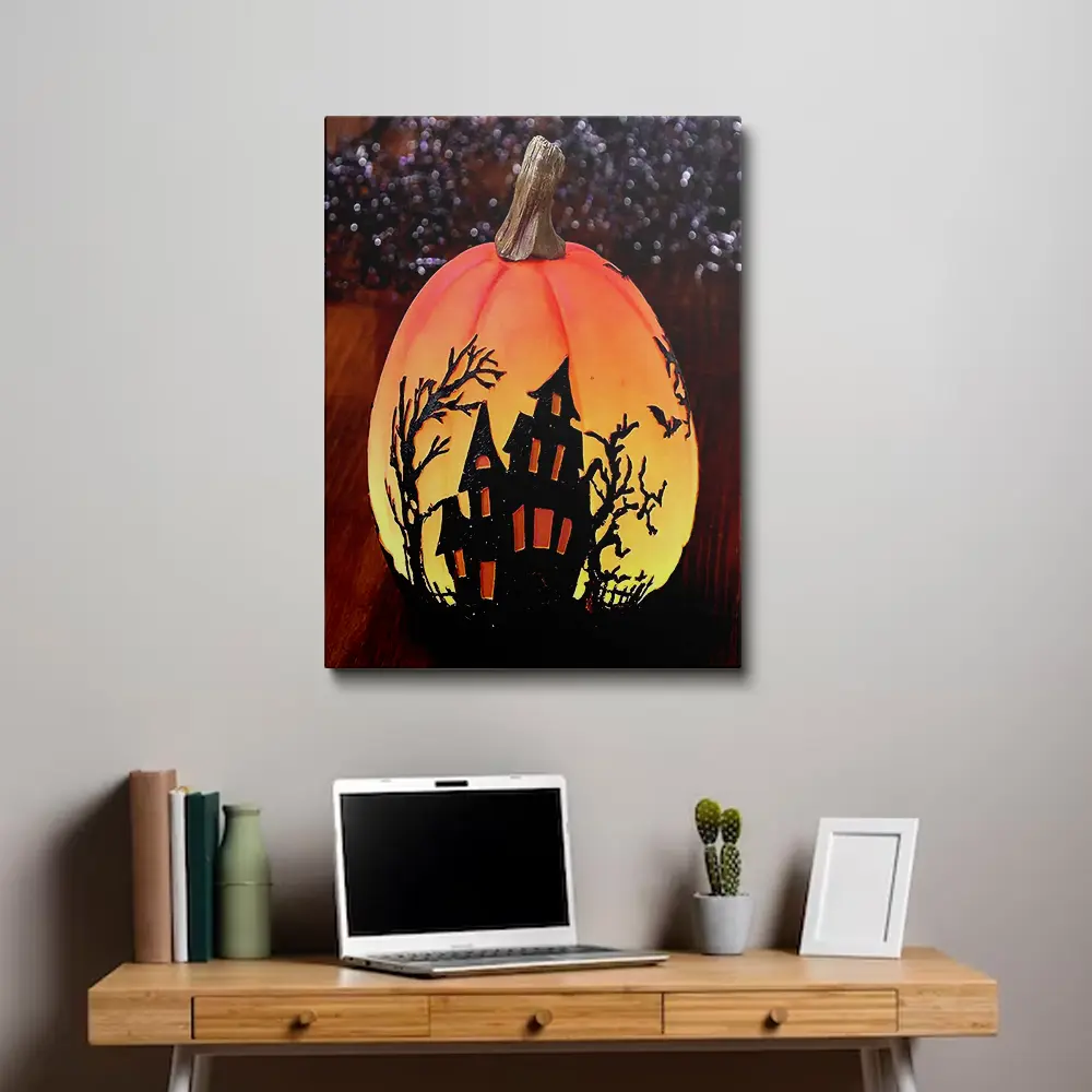 3 Nightmare before christmas pumpkin painting