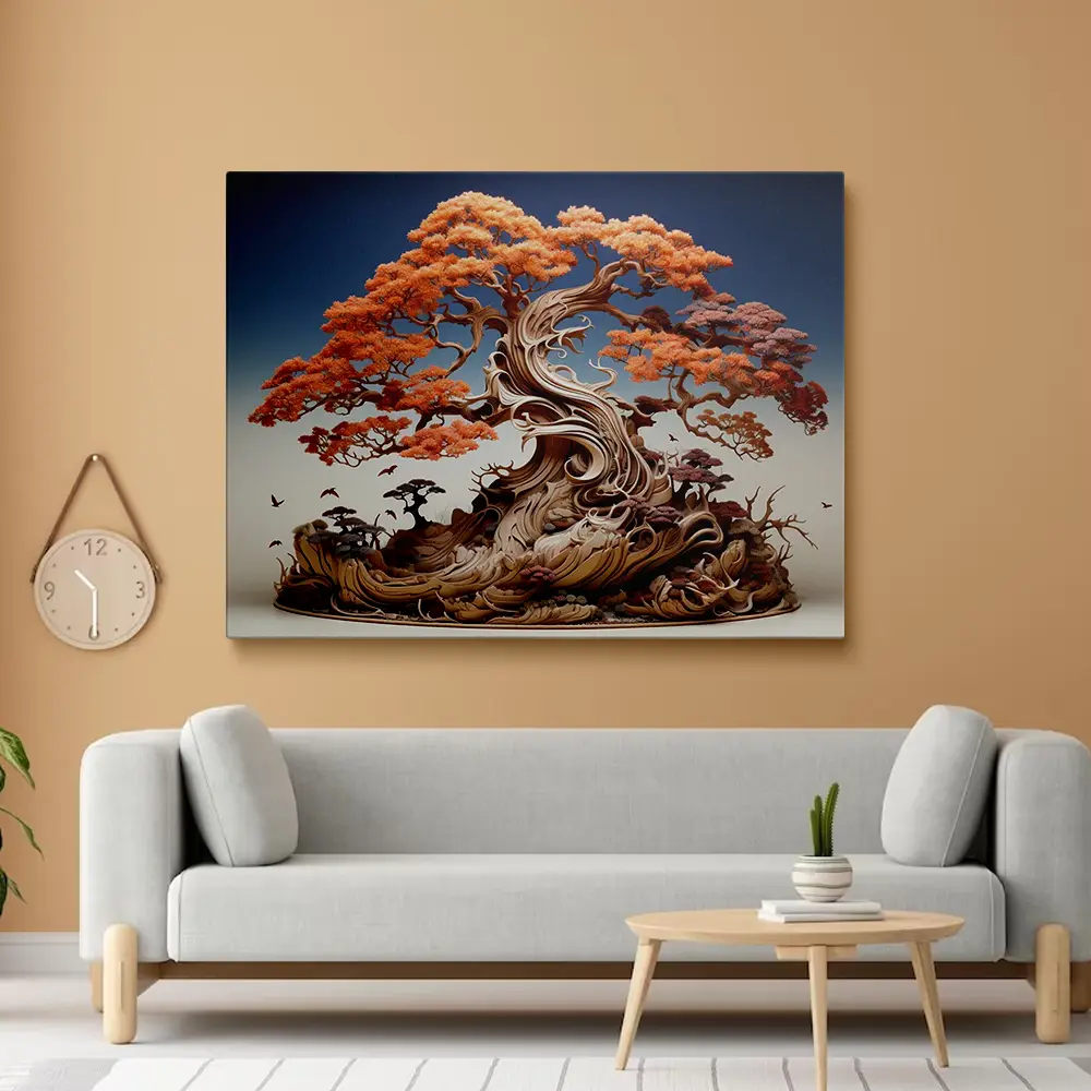 3 Painting bonsai tree