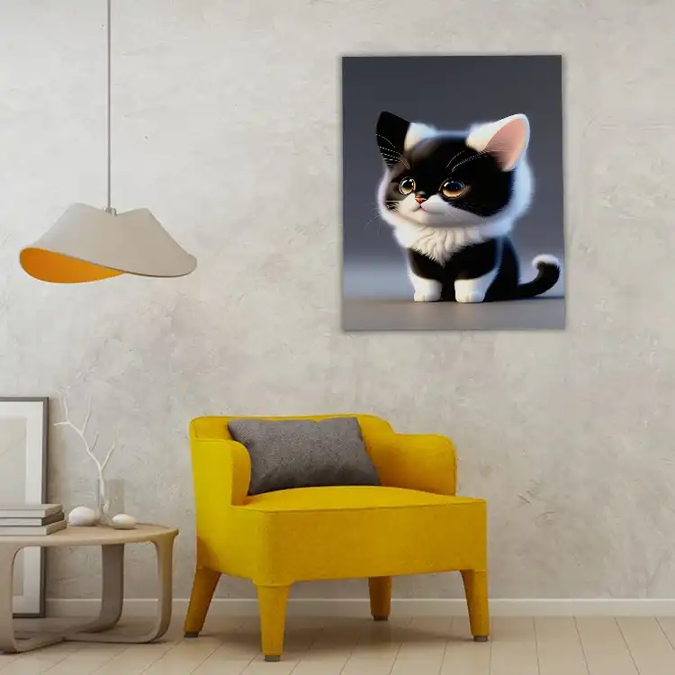 3 Black and white cat