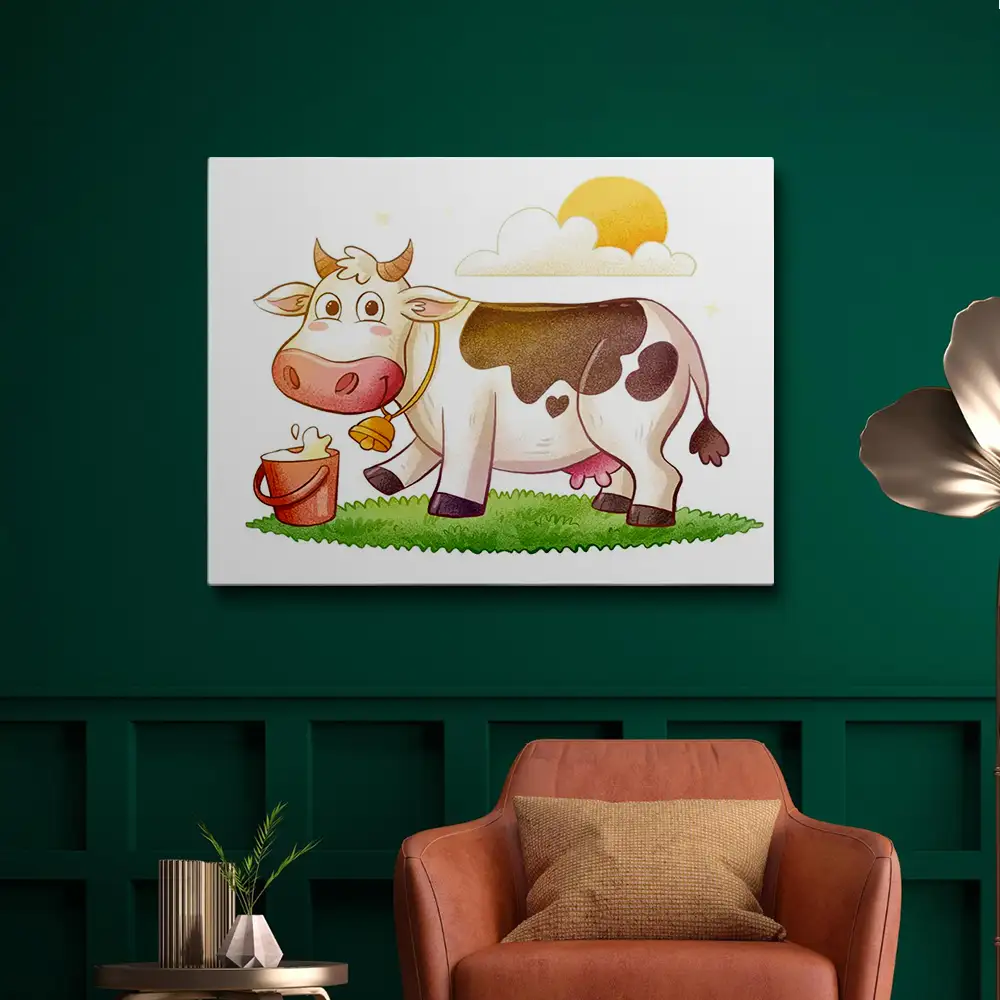 3 Dairy cow in mountain peak