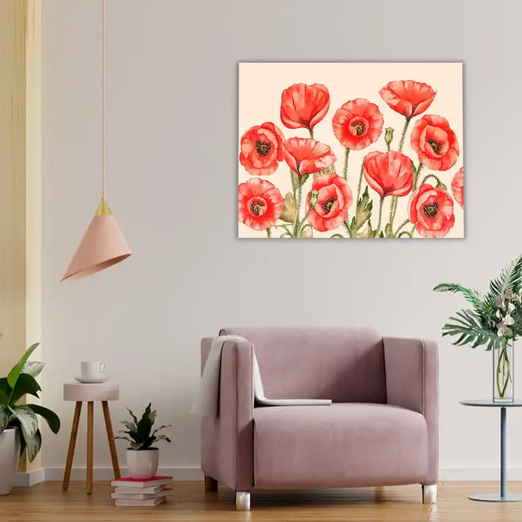 3 Painting of poppies