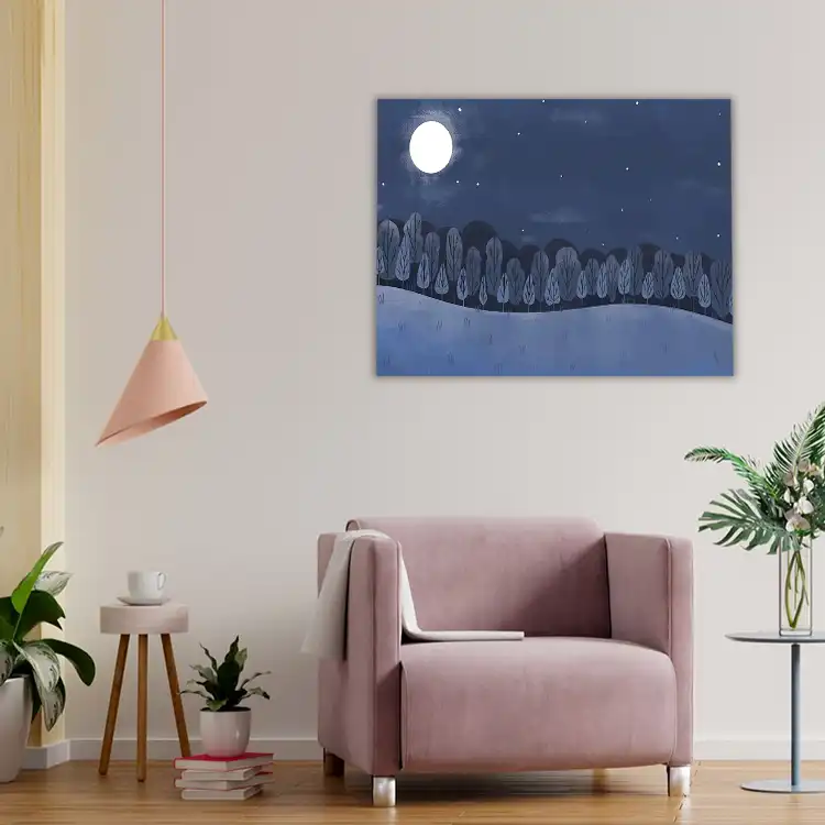 3 Moon night painting