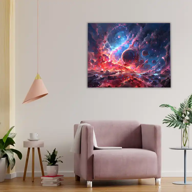 3 Acrylic galaxy