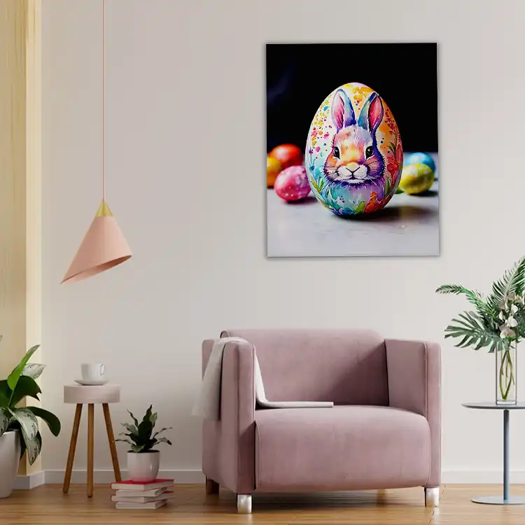 3 Painting easter eggs