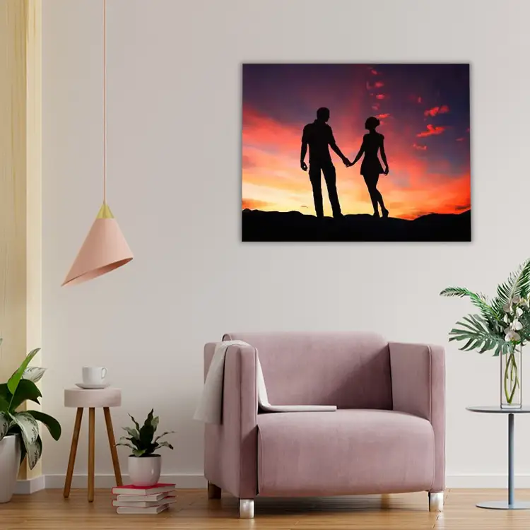 3 Silhouette Romantic Couple