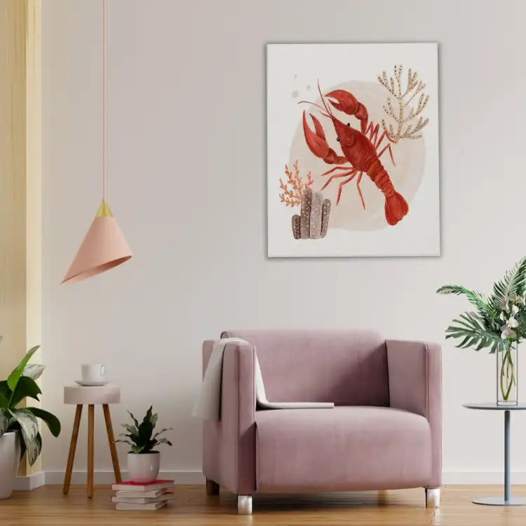 3 Watercolor crawfish