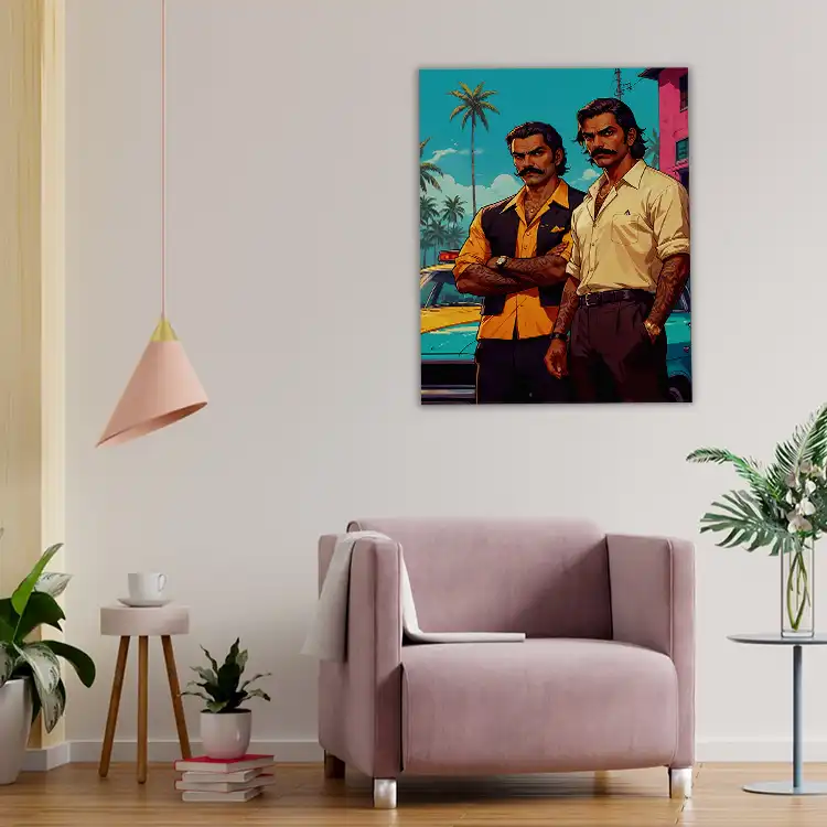 3 Painting of gangsters