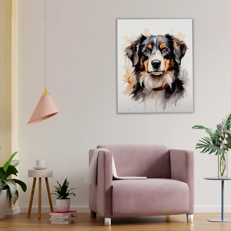 3 Watercolor dog painting