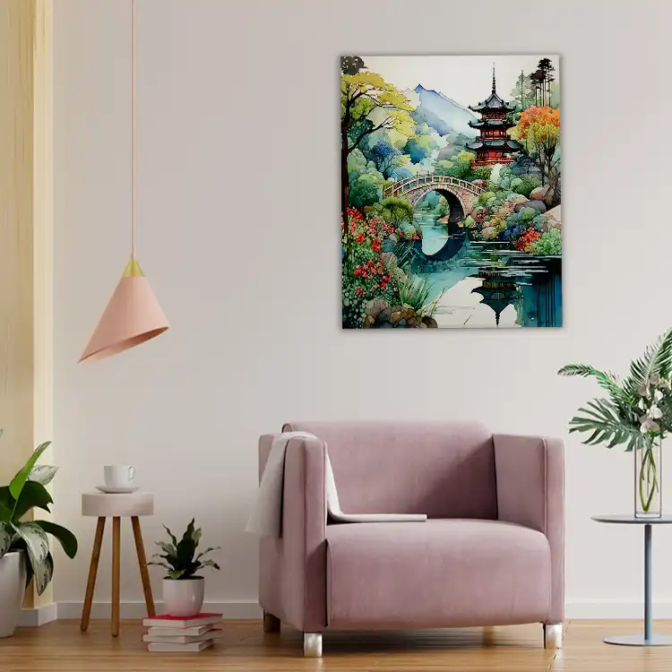 3 Watercolor painting japanese