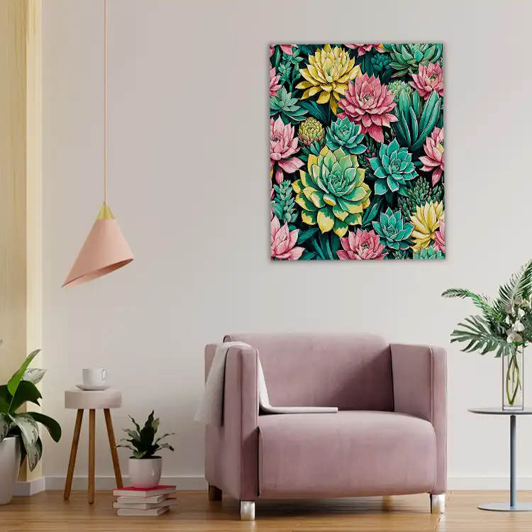 3 Colorful succulents plants