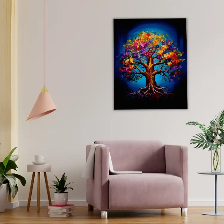 3 Painting of a tree branch