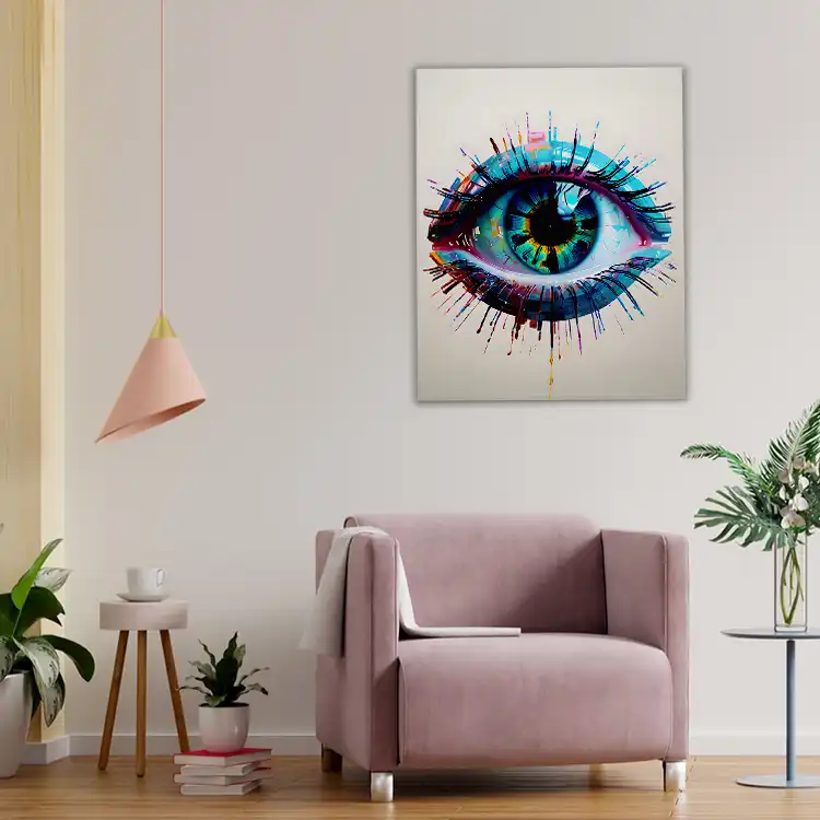 3 Abstract painting of eyes