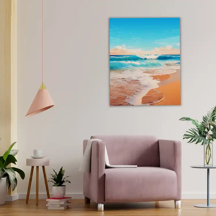 3 Painting of a beach scene