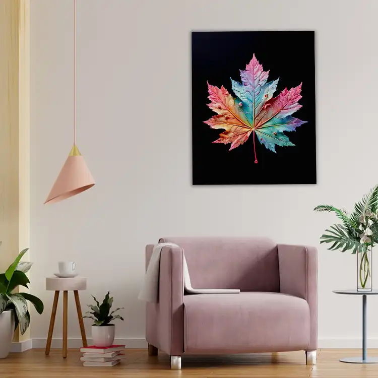 3 Colorful leaf painting