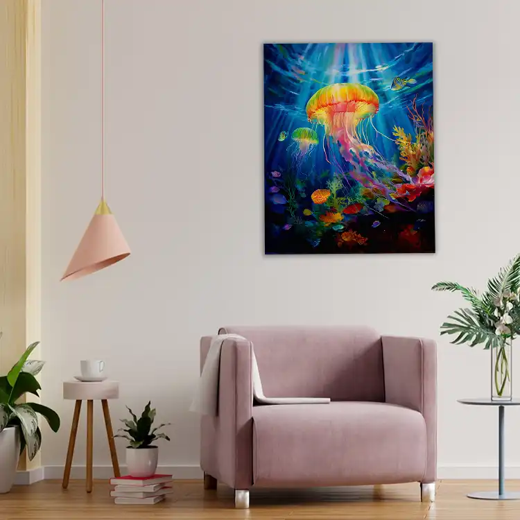 3 Jelly fish painting