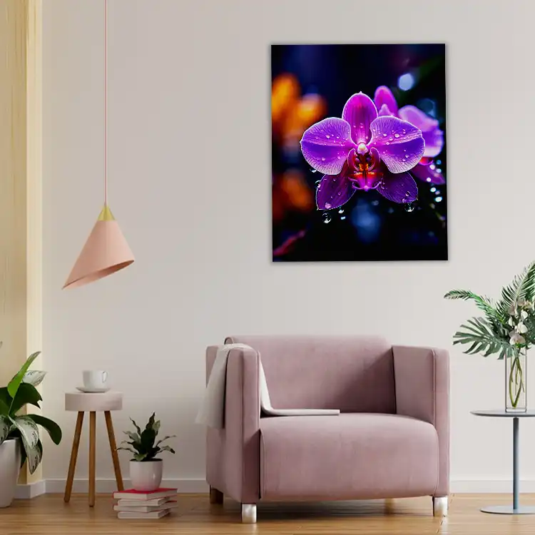 3 Orchid watercolor painting