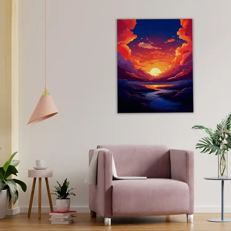 3 Sunset cloud painting