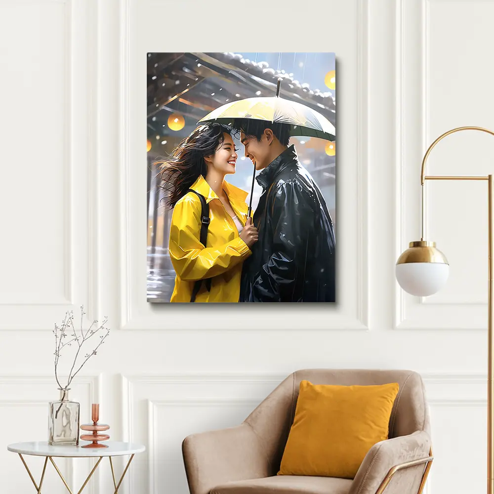 3 Couple under umbrella
