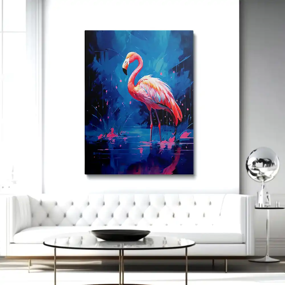 3 Beautiful pink flamingo